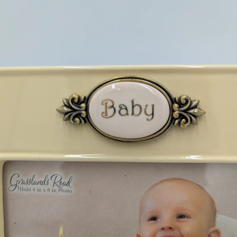 Grasslands Road Tan Baby Picture Frame 4in X 6in Baby Wish Come True Gift New